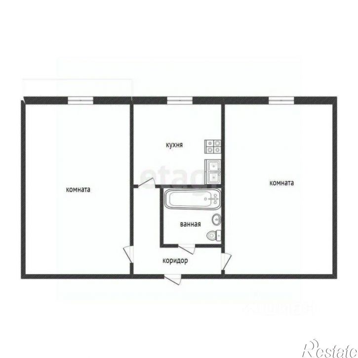 2-комн квартира улица Пархоменко, 125,  д. 125