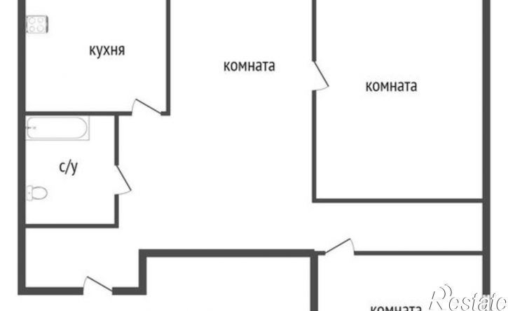 3-комн квартира ул Энтузиастов, 3,  д. 3